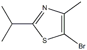 5-broMo-2-isopropyl-4-Methylthiazole 구조식 이미지