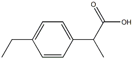 (2RS)-2-(4-Ethylphenyl)propionic Acid Structure