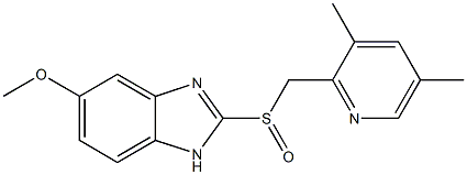 2-[(RS)-[(3,5-DiMethylpyridin-2-yl)Methyl]sulphinyl]-5- Methoxy-1H-benziMidazole Structure