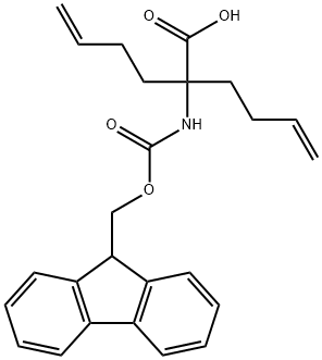 N-FMoc-2-아미노-2-(3-부테닐)헥스-5-엔산 구조식 이미지