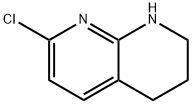 7-Chloro-1,2,3,4-tetrahydro-[1,8]naphthyridine 구조식 이미지