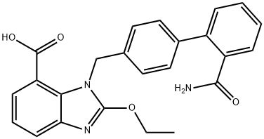 1-[(2'-carbaMoylbiphenyl-4-yl) Methyl]-2-ethoxybenziMidazole-7-carboxylic acid Structure