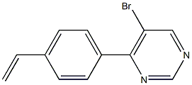 5-broMo-4-(4-vinylphenyl)pyriMidine 구조식 이미지