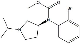 (S)-(1-isopropylpyrrolidin-3-yl)Methyl (2-broMophenyl)carbaMate Structure