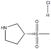 (R)-3-(Methylsulfonyl)pyrrolidine hydrochloride Structure