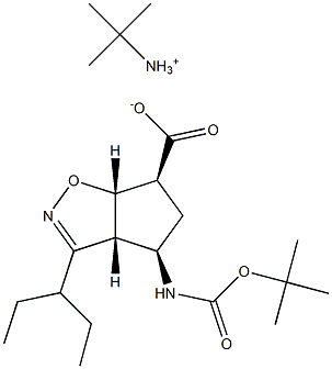 2-Methylpropan-2-aMiniuM (3aR,4R,6S,6aS)-4-(tert-butoxycarbonylaMino)-3-(pentan-3-yl)-4,5,6,6a-tetrahydro-3aH-cyclopenta[d]isoxazole-6-carboxylate Structure