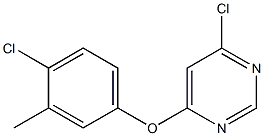 4-(4-chloro-3-Methylphenoxy)-6-chloropyriMidine 구조식 이미지