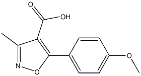 5-(4-Methoxyphenyl)-3-Methylisoxazole-4-carboxylic acid 구조식 이미지