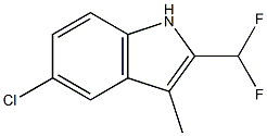 5-Chloro-2-(difluoroMethyl)-3-Methyl-1H-indole Structure
