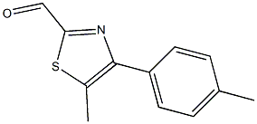 5-Methyl-4-p-tolyl-thiazole-2-carbaldehyde 구조식 이미지