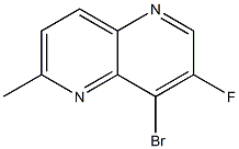 8-BroMo-7-fluoro-2-Methyl-1,5-naphthyridine Structure