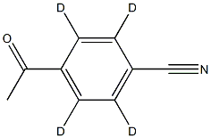 p-Cyanophenyl-d4 Methyl Ketone Structure