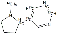 DL-Nicotine-13C6 Structure