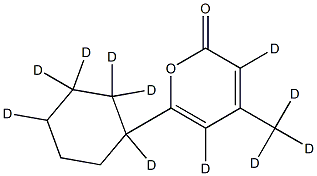 6-Cyclohexyl-4-Methyl-2H-pyran-2-one-d11 구조식 이미지