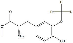3-Methoxy-d3-L-tyrosine Methyl Ester Structure