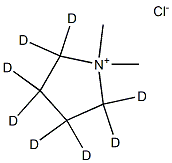 1,1-DiMethylpyrrolidiniuM-d8 Chloride 구조식 이미지