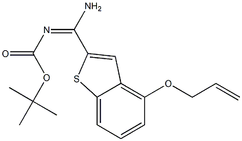 (E)-tert-butyl (4-(allyloxy)benzo[b]thiophen-2-yl)(aMino)MethylenecarbaMate 구조식 이미지