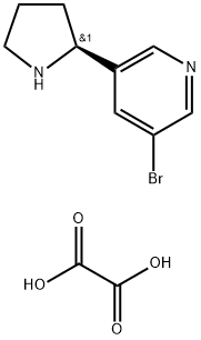 (S)-3-broMo-5-(pyrrolidin-2-yl)pyridine dioxalate 구조식 이미지