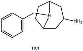 8-benzyl-8-azabicyclo[3.2.1]octan-3-aMine (Hydrochloride) Structure