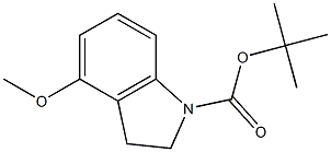 tert-butyl 4-Methoxyindoline-1-carboxylate Structure