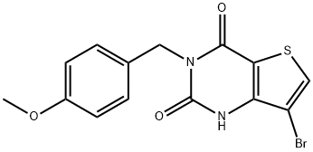 7-BroMo-3-(4-Methoxybenzyl)thieno[3,2-d]pyriMidine-2,4(1H,3H)-dione Structure