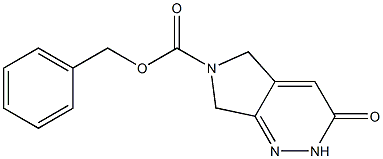 3-Oxo-2,3,5,7-tetrahydro-pyrrolo[3,4-c]pyridazine-6-carboxylic acid benzyl ester Structure