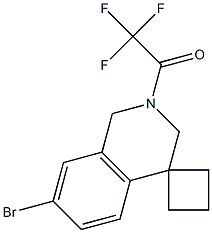 1-(7'-broMo-1'H-spiro[cyclobutane-1,4'-isoquinoline]-2'(3'H)-yl)-2,2,2-trifluoroethanone 구조식 이미지