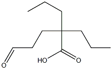 5-oxo-2,2-dipropylpentanoic acid Structure