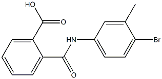 2-(4-BroMo-3-MethylphenylcarbaMoyl)benzoic acid, 97% 구조식 이미지