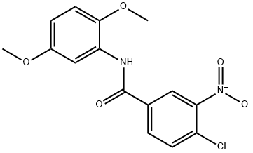 4-Chloro-N-(2,5-diMethoxyphenyl)-3-nitrobenzaMide, 97% Structure