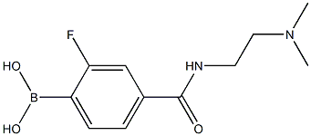 4-[2-(DiMethylaMino)ethylcarbaMoyl]-2-fluorobenzeneboronic acid, 97% Structure