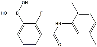 3-(2,5-DiMethylphenylcarbaMoyl)-2-fluorobenzeneboronic acid, 97% 구조식 이미지