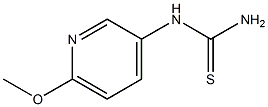 N-(6-Methoxy-3-pyridyl)thiourea, 97% Structure