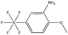 2-Methoxy-5-(pentafluorothio)aniline, 97% 구조식 이미지