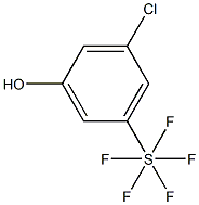 3-Chloro-5-(pentafluorothio)phenol, 97% 구조식 이미지