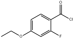 4-Ethoxy-2-fluorobenzoyl chloride, 97% 구조식 이미지