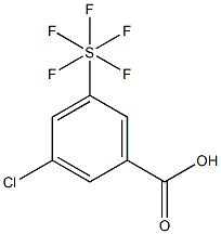 3-Chloro-5-(pentafluorothio)benzoic acid, 97% 구조식 이미지