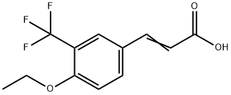 4-Ethoxy-3-(trifluoroMethyl)cinnaMic acid, 97% 구조식 이미지