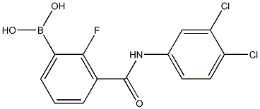 3-(3,4-DichlorophenylcarbaMoyl)-2-fluorobenzeneboronic acid, 97% Structure