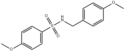 4-Methoxy-N-(4-Methoxybenzyl)benzenesulfonaMide, 97% 구조식 이미지