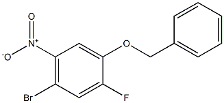 1-Benzyloxy-4-broMo-2-fluoro-5-nitro-benzene Structure