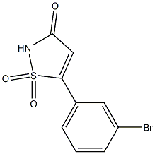 5-(3-BroMo-phenyl)-1,1-dioxo-1,2-dihydro-1l6-isothiazol-3-one 구조식 이미지