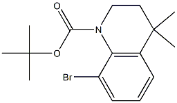 tert-butyl 8-broMo-4,4-diMethyl-3,4-dihydroquinoline-1(2H)-carboxylate 구조식 이미지