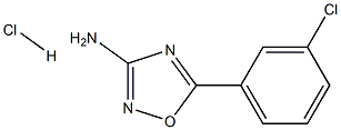 5-(3-Chloro-phenyl)-[1,2,4]oxadiazol-3-ylaMine hydrochloride 구조식 이미지