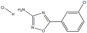 5-(3-Chloro-phenyl)-[1,2,4]oxadiazol-3-ylaMine hydrochloride Structure