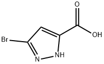 3-broMo-1H-pyrazole-5-carboxylic acid Structure