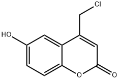 4-(클로로메틸)-6-하이드록시-2H-크로멘-2-온 구조식 이미지