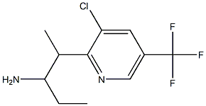 2-[3-CHLORO-5-(TRIFLUOROMETHYL)PYRIDIN-2-YL]PENTAN-3-AMINE Structure