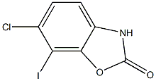 6-Chloro-7-iodo-3H-benzooxazol-2-one Structure