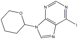 6-Iodo-9-(tetrahydro-pyran-2-yl)-9H-purine 구조식 이미지